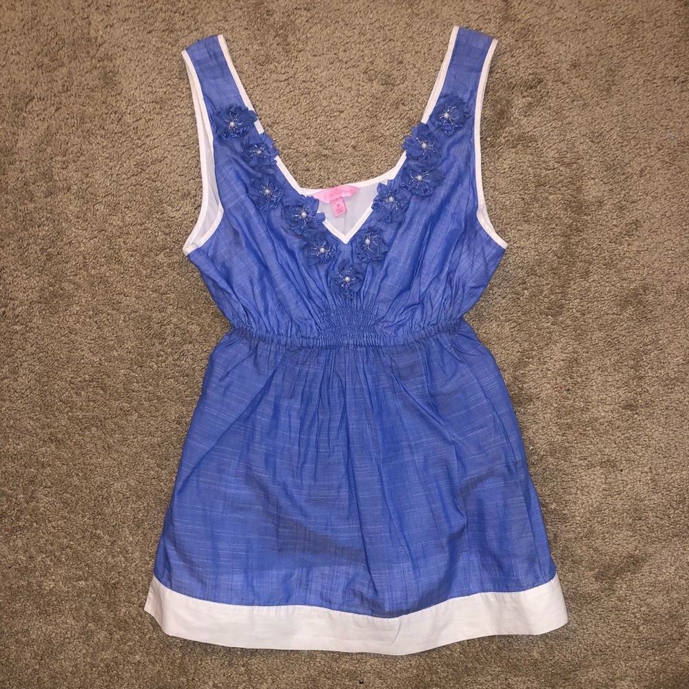 Lilly Pulitzer Beaded Detail Top Size M BRAND NEW